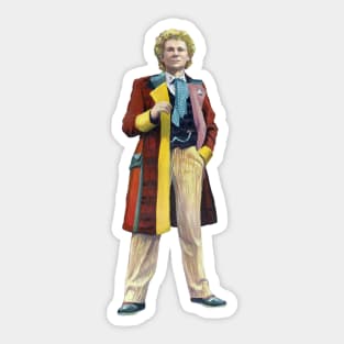 The 6th Dr Who: Colin Baker Sticker